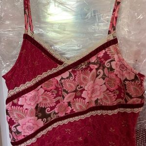 Limited too pink floral shirt